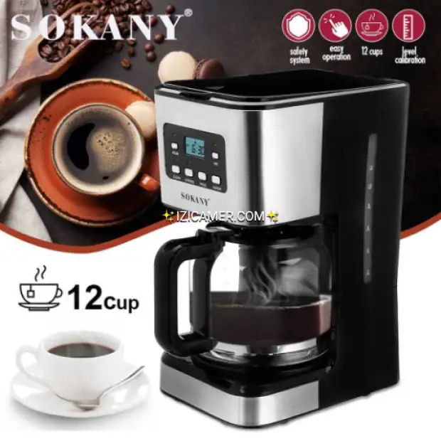 Cafetière programmable 12 tasses