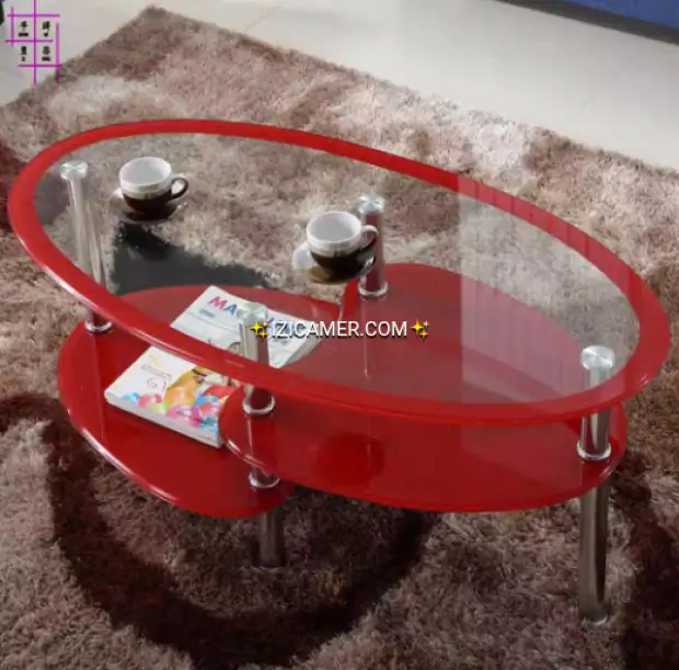 Table vitrée
