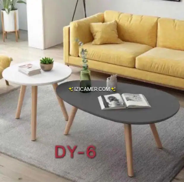 Table double marbré