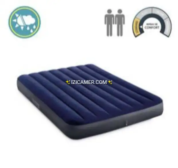 Matelas gonflable 3 places + pompe électrique