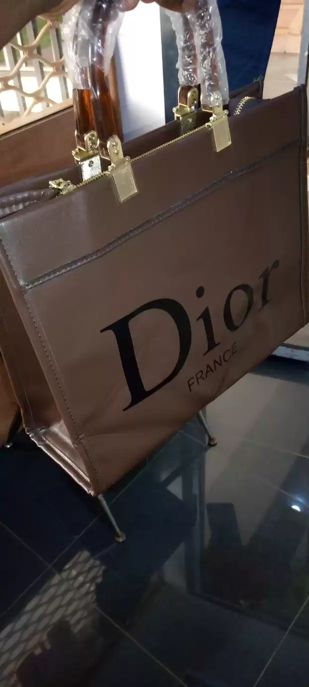 Sac à main en cuir de marque Dior