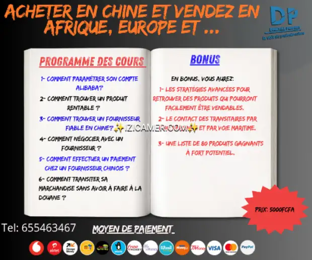 Formation d'achat en chine Turquie et Dubaï | IZICAMER