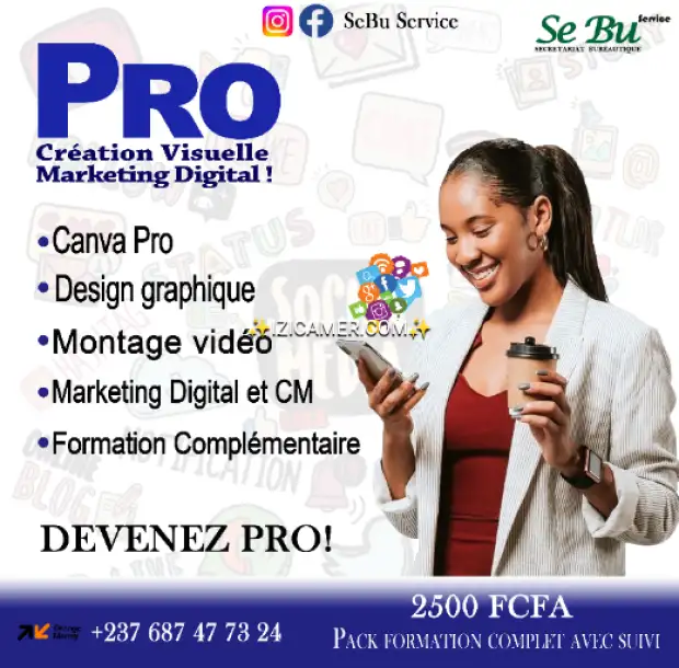 Formation en ligne CRÉATION VISUELLES et MARKETING DIGITAL
