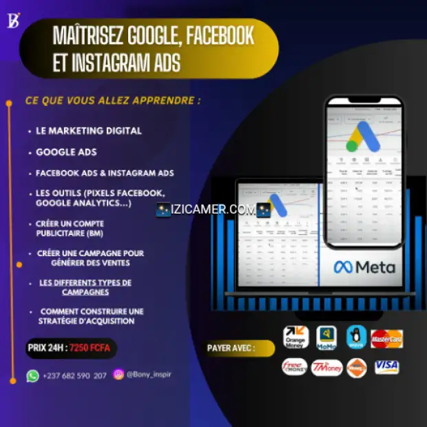 Maîtrisez La Publicité Google, Facebook et Instagram