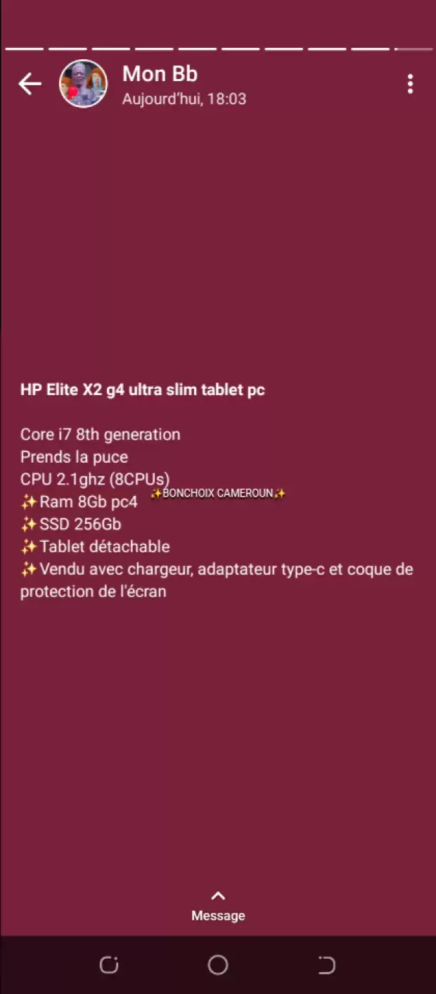 Laptop HP neuf détachable | IZICAMER