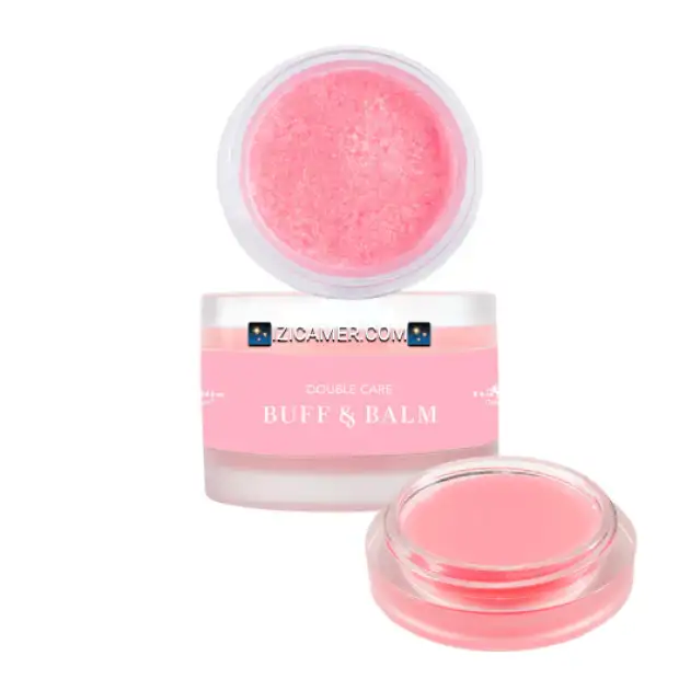 Double Soin, Buff & Baume | Gommage au sucre et réparation des lèvres | IZICAMER