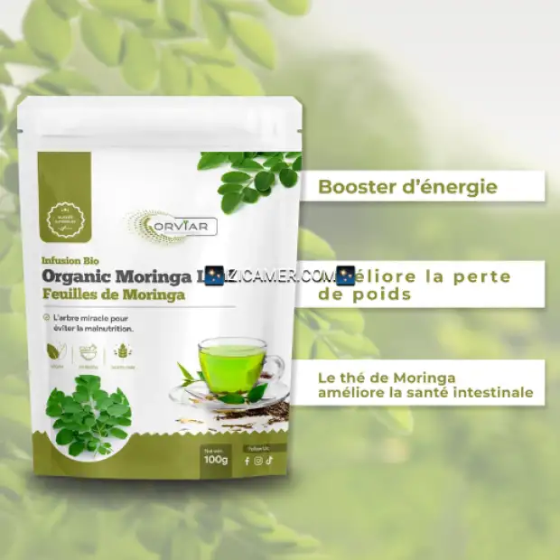 Infusion Moringa feuilles - Moringa oleifera BIO 100gr