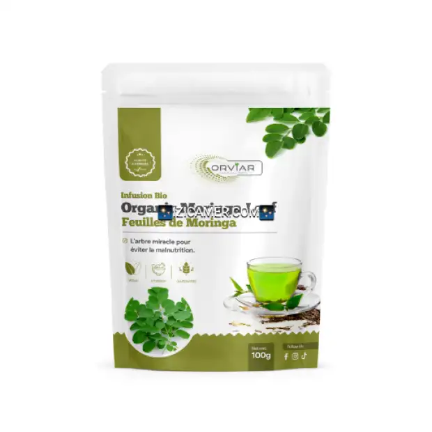 Infusion Moringa feuilles - Moringa oleifera BIO 100gr | IZICAMER