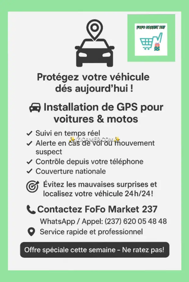 VENTE ET INSTALLATION DES GPS SUR VOS VÉHICULES (Après installation il n'y a pas de frais mensuel | IZICAMER
