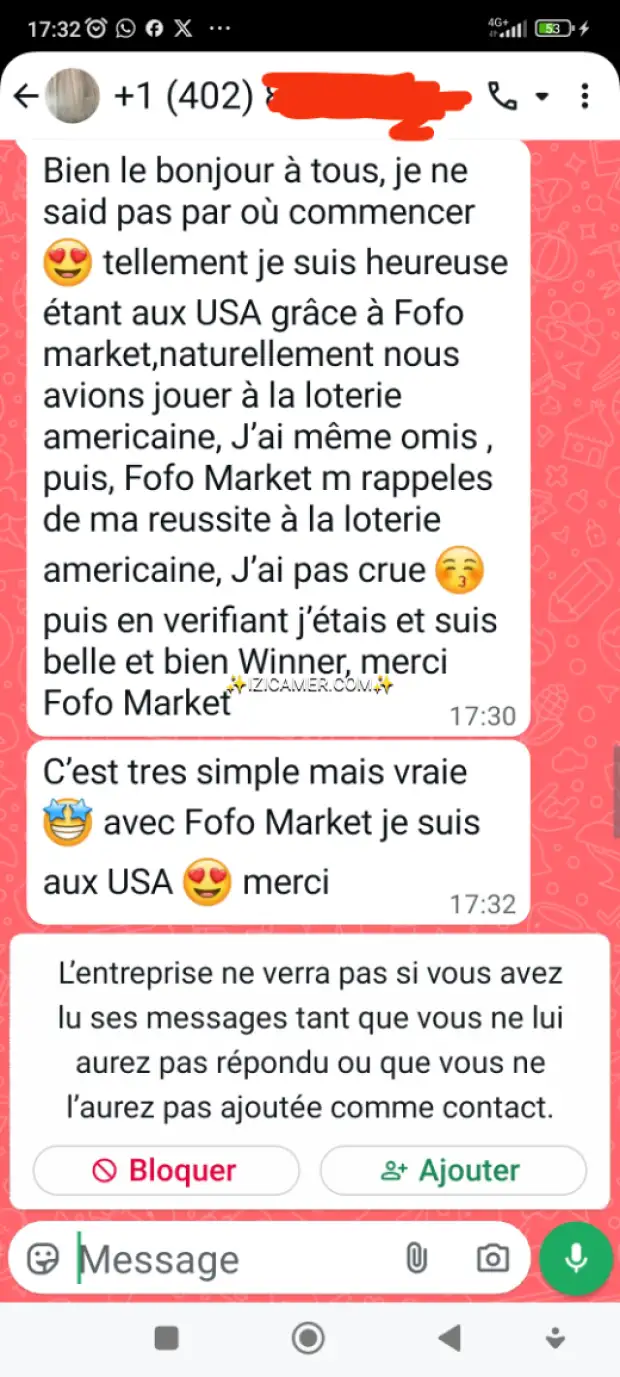 INSCRIPTION À LA LOTERIE 🇺🇲 | IZICAMER