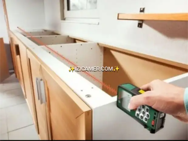 TÉLÉMÈTRE LASER (120m), marque CZDANG pour télé mesurage des longueurs, surfaces et volumes | IZICAMER