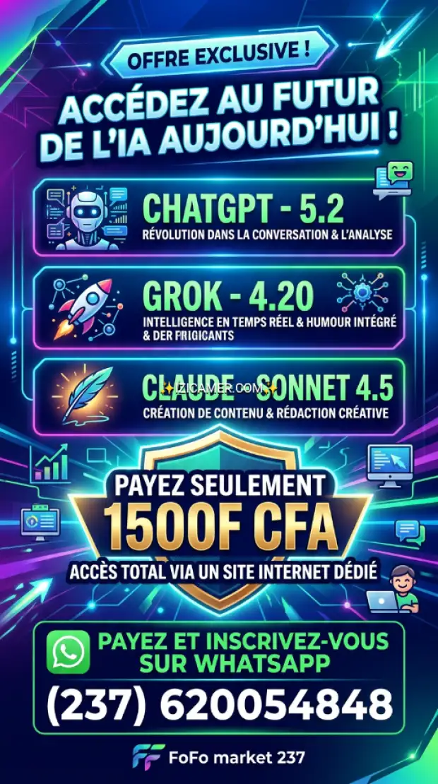 accès à CHAT GPT ;GROK ET CLAUDE -SONNET