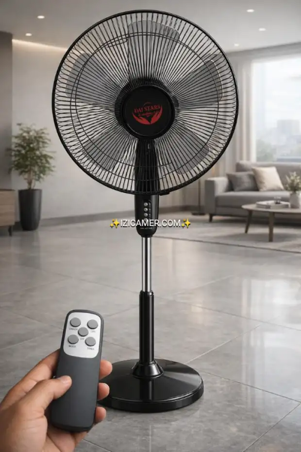 Ventilateur avec télécommande, rechargeable ou simple a bon prix | IZICAMER