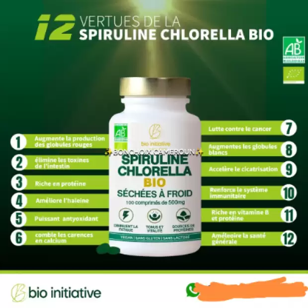 Spiruline chlorela bio | IZICAMER