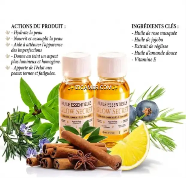 HUILE ESSENTIELLE HYDRATANTE - Soin de peau - Éclat et douceur