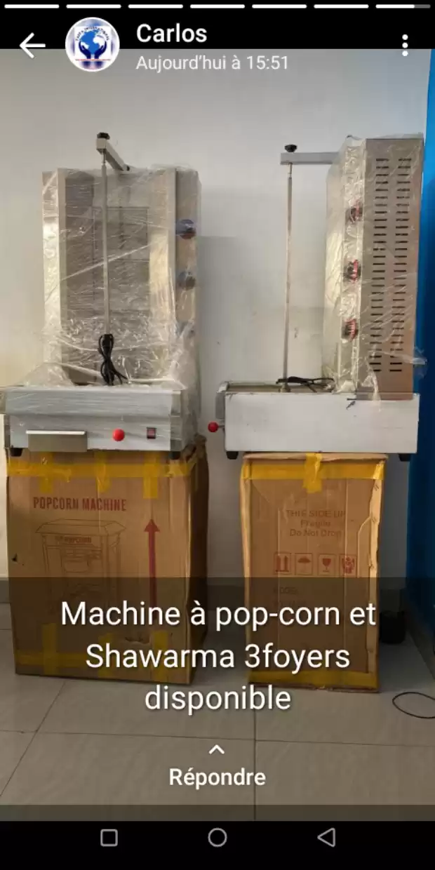 Machines à shawarma glace et pop corne NEUVES | IZICAMER