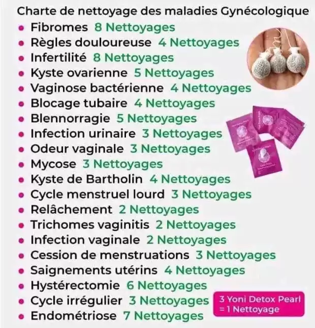 3 à 2500 frs, Yoni pearl pour le nettoyage de la femme | IZICAMER
