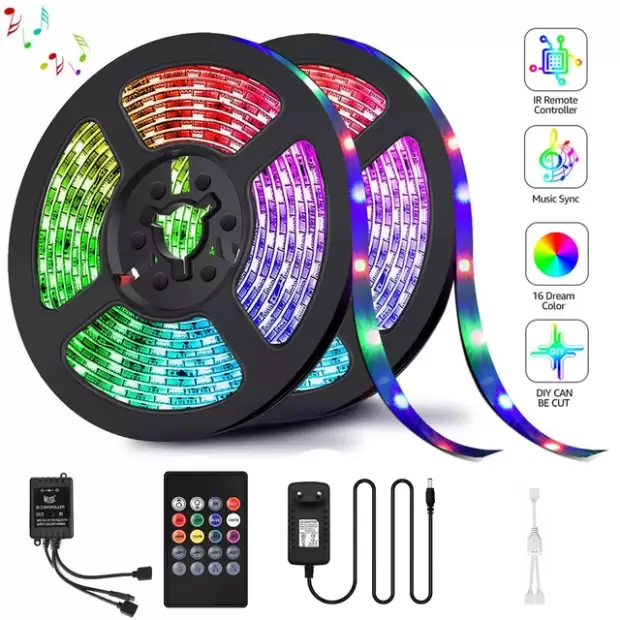 Ruban lumineux 120 Led à variation de couleurs + Télécommande