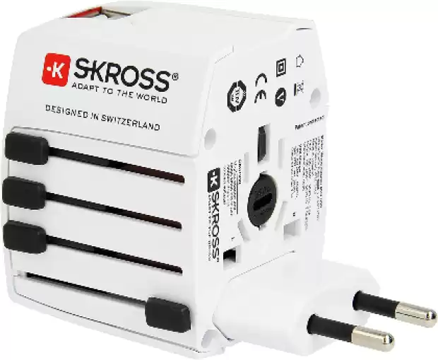 Adaptateur de prise Mondial avec 4sorties prise de secteurs males et 2ports usb | IZICAMER