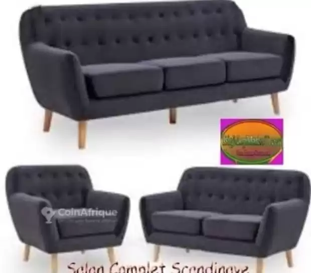Salon complet Scandinave  3pls, 2 pls et 1 place