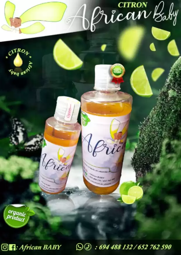 AFRICAN BABY  250ml : 1500cf. (Citron & lavande )   500ml : 3000cfa | IZICAMER