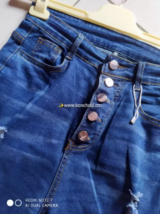 Culotte jeans destroy | IZICAMER