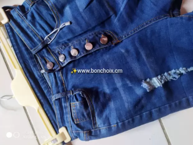 Culotte jeans destroy | IZICAMER