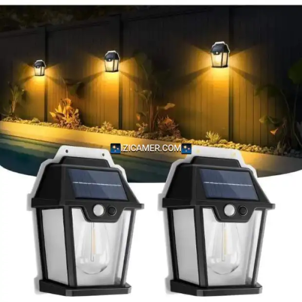 LAMPES SOLAIRES POUR EXTÉRIEUR AVEC DÉTECTEUR DE MOUVEMENT