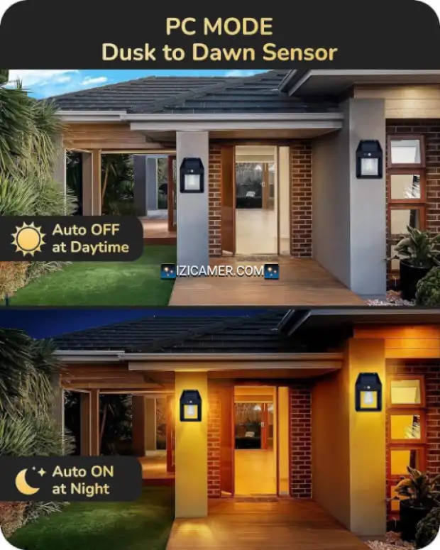 LAMPES SOLAIRES POUR EXTÉRIEUR AVEC DÉTECTEUR DE MOUVEMENT | IZICAMER
