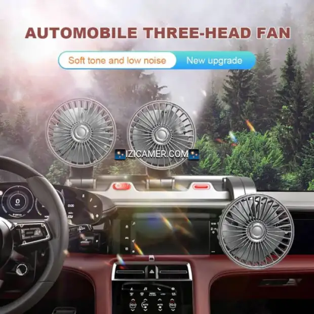 Triple ventilateur de voiture | IZICAMER