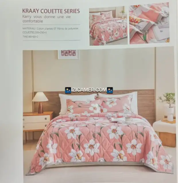Couettes avec taies trois places