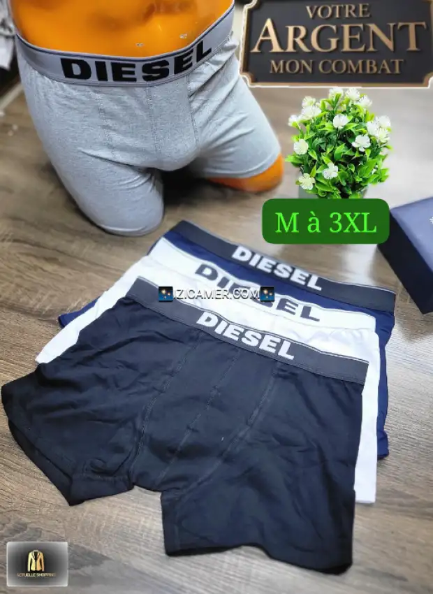 Bermudas sous-vêtements hommes en coton, la douzaine | IZICAMER