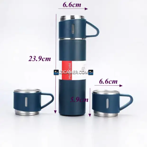 Thermos avec gobelets vacuum flask set pm