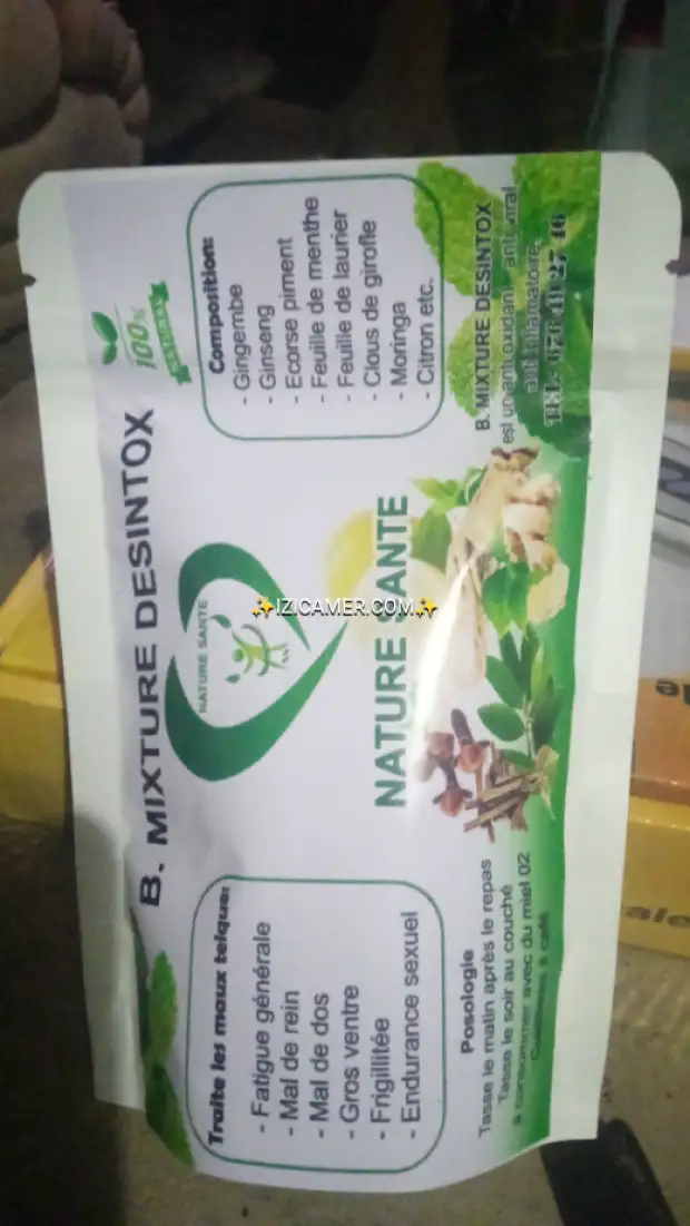 B.mixture désintox excellent antibiotique et antioxydants