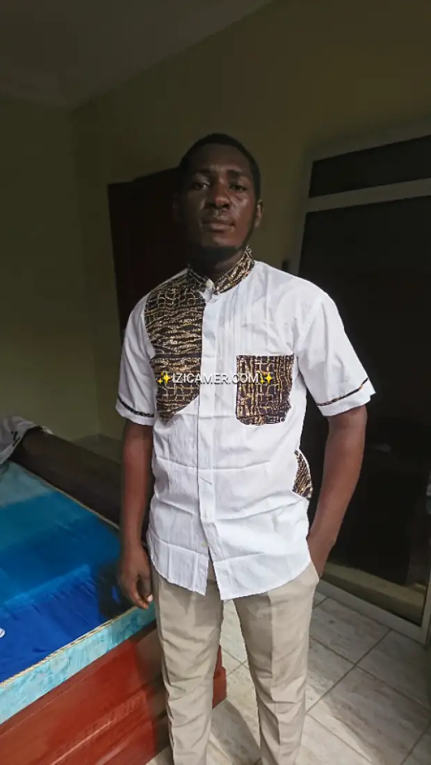 Chemise Afritude et teinté pour homme