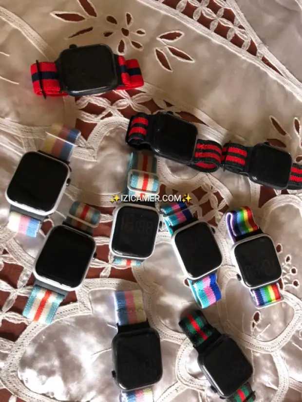 Montres électroniques avec effet SmartWatch pour enfants de 6 ans à 15 ans | IZICAMER