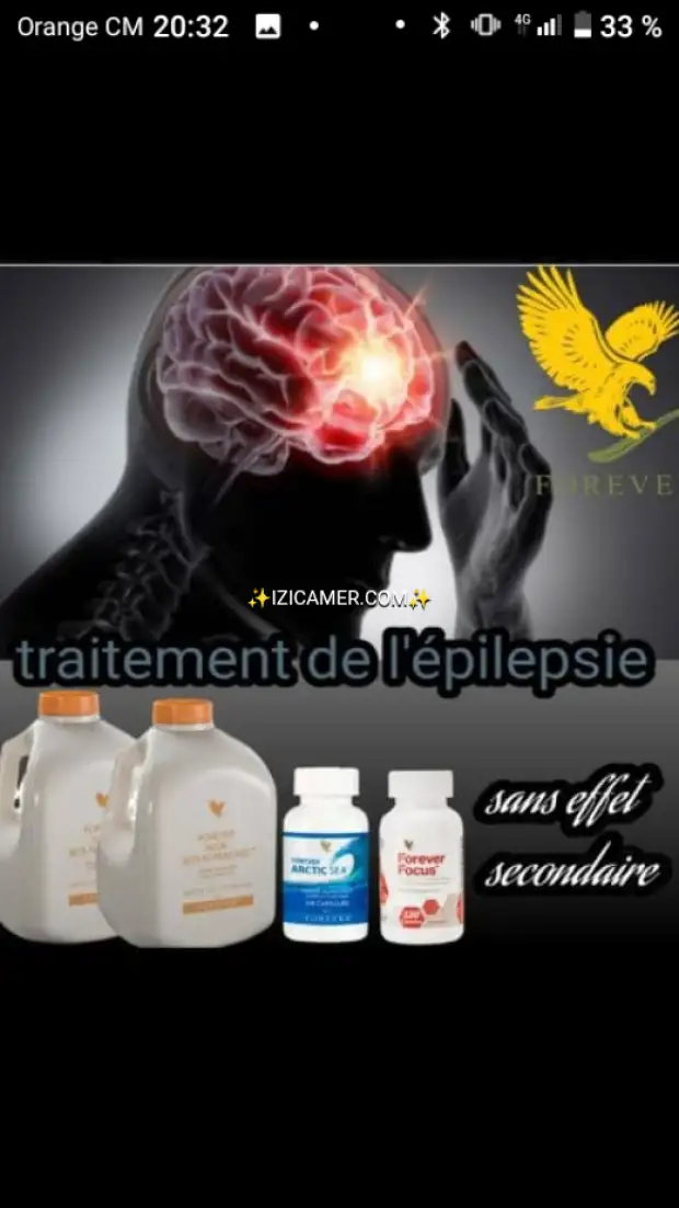 Traitement de l'épilepsie, selon Forever living produtcs( société américaine)