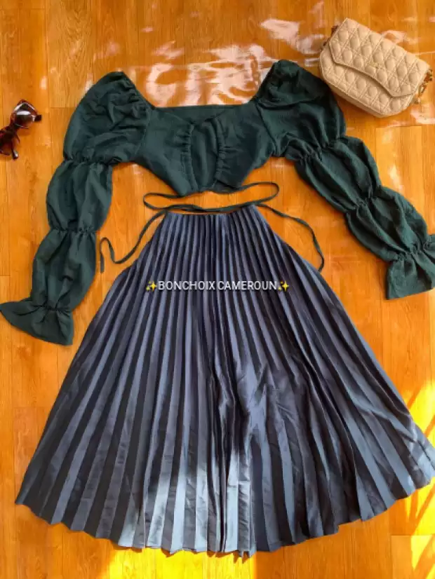 Ensemble top Shein et jupe Zara | IZICAMER