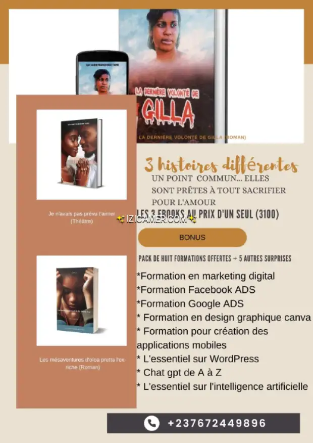Promotion spéciale de 3 ebooks au prix d'un seul
