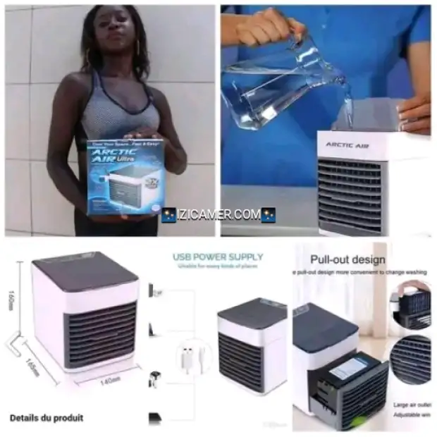Mini climatiseur de chambre a eau et a glacon