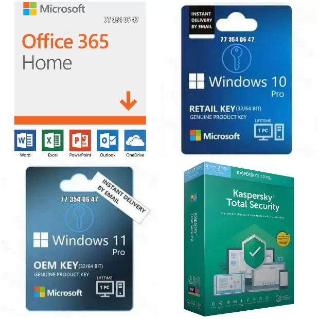 LICENCES AUTHENTIQUES MICROSOFT WINDOWS ET OFFICE