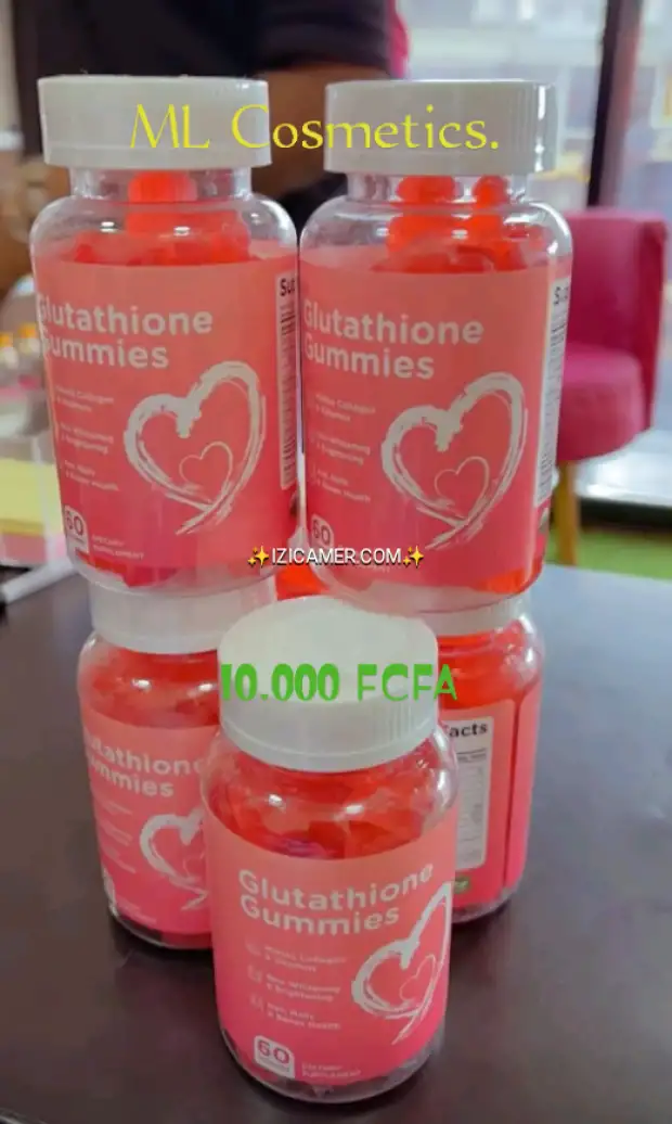 Vente des gélules de glutathion faites à base de glutathione, collagène et vitamine C et Gummies