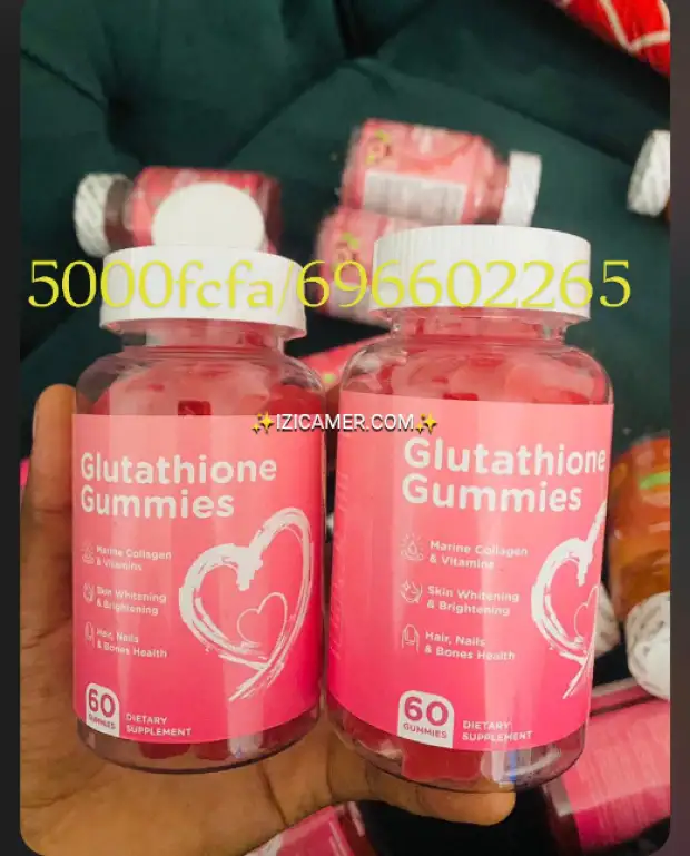 Vente des gélules de glutathion faites à base de glutathione, collagène et vitamine C et Gummies | IZICAMER