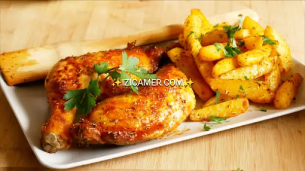Le Poulet rôti le plus délicieux de Douala vous fera craquer. Accompagner de ses complices riz ... | IZICAMER