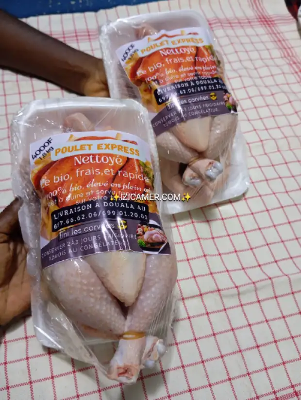 Poulet tout propre, prêt à se faire dévorer sans culpabilité!