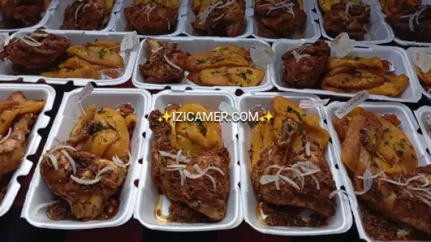 Délices gourmand :Repas savoureux et poulet tendre