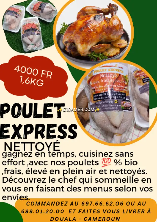 Facilité vous la vie avec du poulet déjà nettoyé.et savourez des repas délicieux en un clin d'o | IZICAMER