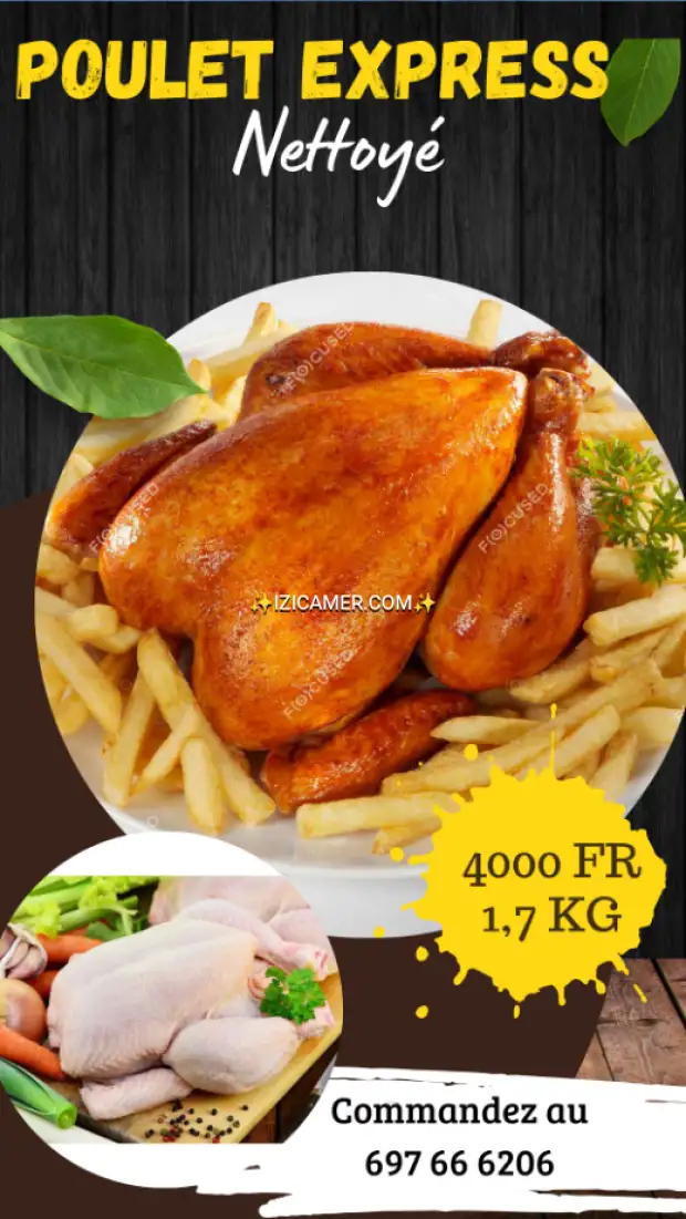 Facilité vous la vie avec du poulet déjà nettoyé.et savourez des repas délicieux en un clin d'o | IZICAMER
