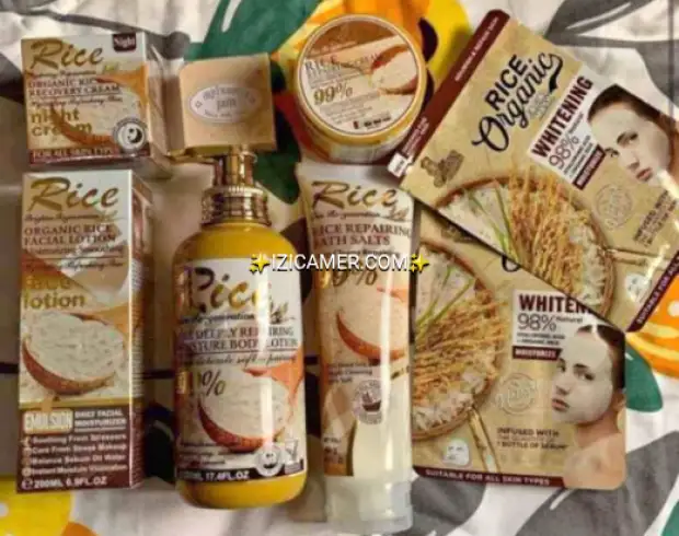 Soins de visage et corporelle à base de riz | IZICAMER