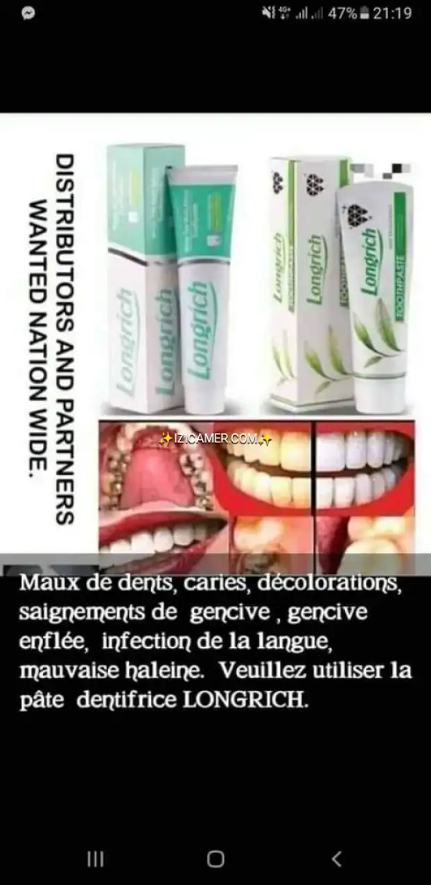 Produits longrich